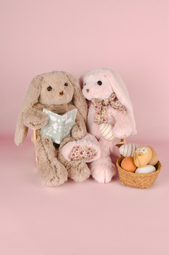 HISTOIRE D'OURS - pluszowy królik, 40 cm, beżowy