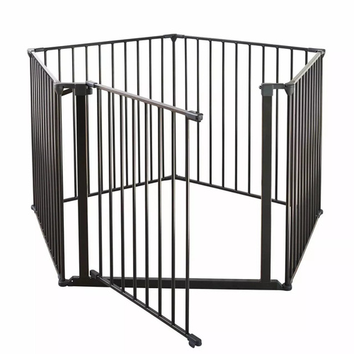 DogSpace - Max Multi - przykręcana bramka dla psa/kojec, czarna (90-350cm)