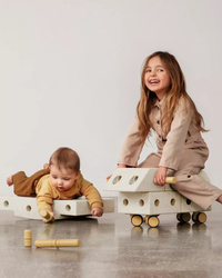 MODU Explorer set - Kreatywne klocki rozwijające motorykę dużą, Sand Grey / Honey Yellow