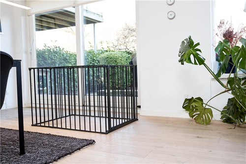 DogSpace - Max Multi - kojec dla psa z furtką, czarny (70x102cm)