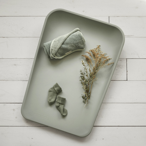 LEANDER - mata do przewijania MATTY™, sage green