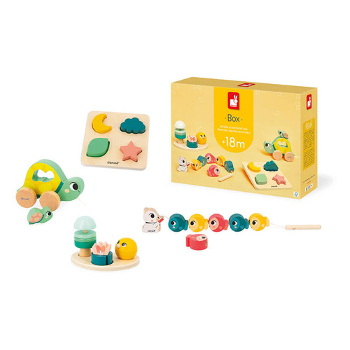 Janod - Zestaw zabawek edukacyjnych Box 18 m-cy