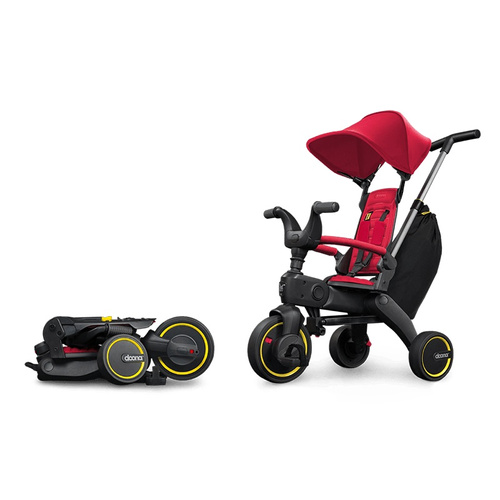 Doona - Składany Rowerek Trójkołowy Liki S3 - Flame Red 