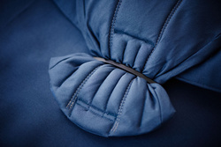 BABYBJORN MINI Woven – nosidełko, Niebieski / Vintage Indigo