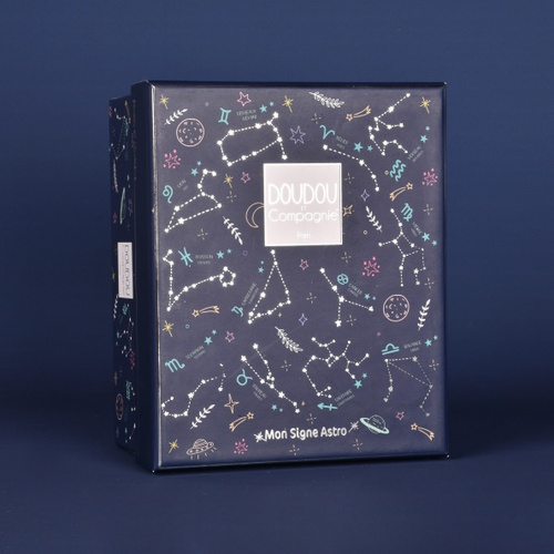 DOUDOU ET COMPAGNIE - pluszowy królik ze znakiem zodiaku DOUDOU ASTRO, 12 cm, wodnik