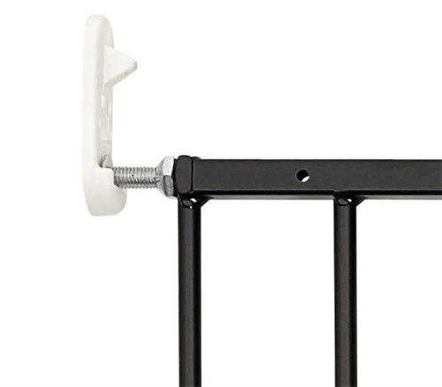 DogSpace - Lucky - przykręcana bramka dla psa, czarna (62.5-106cm)