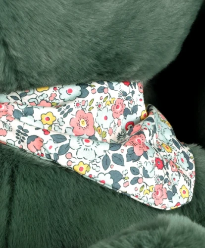 DOUDOU ET COMPAGNIE - pluszowy królik Lapin Fleurette, 70 cm, zielony eukaliptusowy