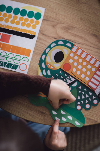Zestaw kreatywny Naklejki i ozdoby My arts & crafts 5+, Janod