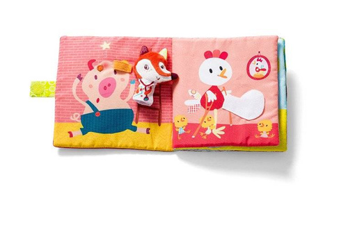 LILLIPUTIENS - Książeczka z mini-pacynką wielofunkcyjna Doktor Alice Lisiczka Alice 6 m+