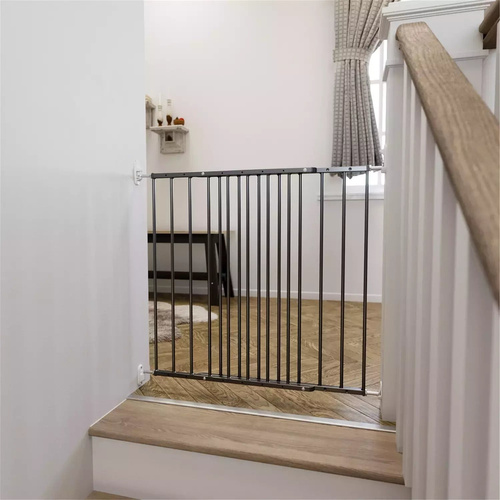DogSpace - Lucky - przykręcana bramka dla psa, czarna (62.5-106cm)