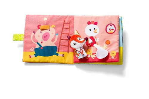 LILLIPUTIENS - Książeczka z mini-pacynką wielofunkcyjna Doktor Alice Lisiczka Alice 6 m+