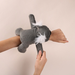 HISTOIRE D'OURS - pluszowa bransoletka slap koala Podcoll, szary