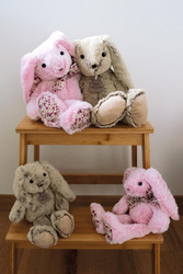 HISTOIRE D'OURS - pluszowy królik, 25 cm, beżowy