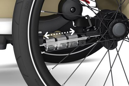 Przyczepka rowerowa dla dziecka, pojedyncza - Thule Chariot Cross 2 G3 - Dark Slate