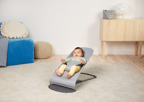 BABYBJORN - leżaczek BLISS WOVEN/JERSEY Tri Fabric, jasny szary