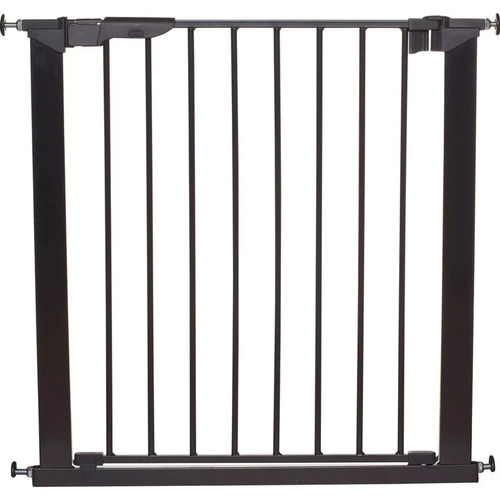 DogSpace - Lassie – rozporowa bramka dla psa, czarna (73.5-79.6cm)