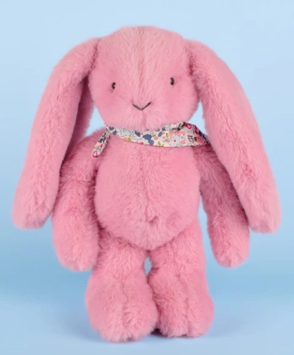 DOUDOU ET COMPAGNIE - pluszowy królik Lapin Fleurette cm, różowy grenadine