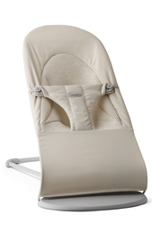 BABYBJORN - leżaczek BLISS WOVEN/JERSEY Tri Fabric, Jasny Beż