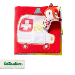 LILLIPUTIENS - Książeczka z mini-pacynką wielofunkcyjna Doktor Alice Lisiczka Alice 6 m+