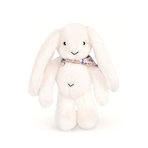 DOUDOU ET COMPAGNIE - pluszowy królik Lapin Fleurette, 35 cm, biały