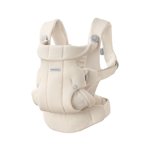 BABYBJORN - nosidełko HOLD, MESH, kremowe