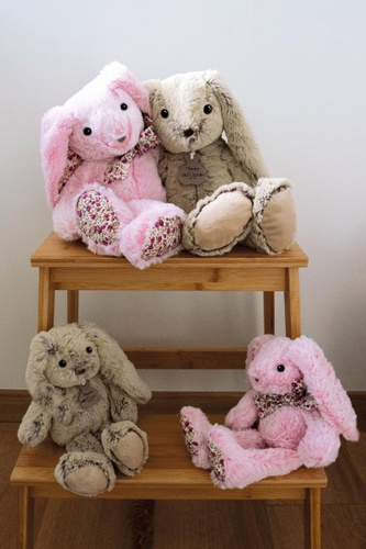 HISTOIRE D'OURS - pluszowy królik, 25 cm, beżowy