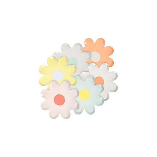 Meri Meri - Mini talerzyki Kwiatki kolorowe